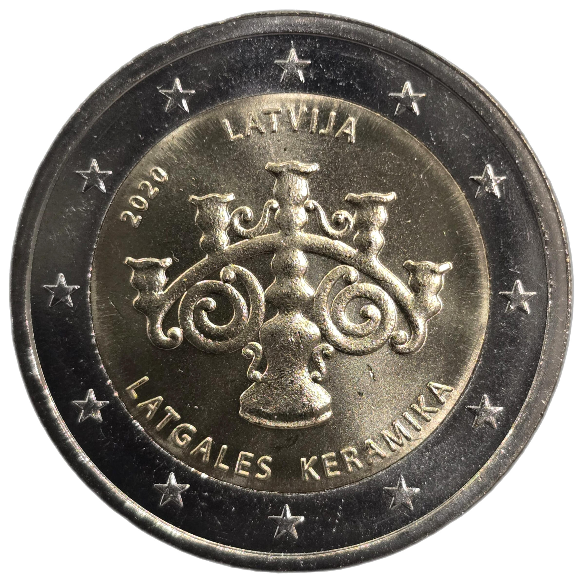2 euros conmemorativa Cerámica Latgaliana